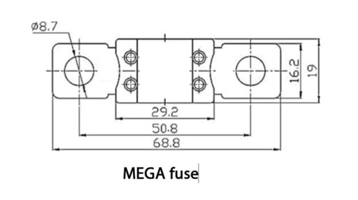 mega fuse dimensiuni